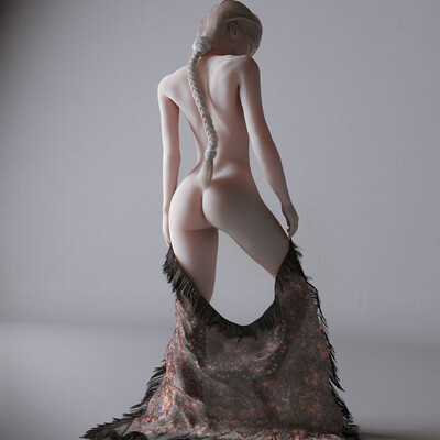 Girl with shawl