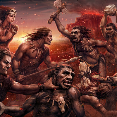 Mesolithic battle