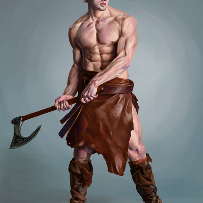 Man with axe