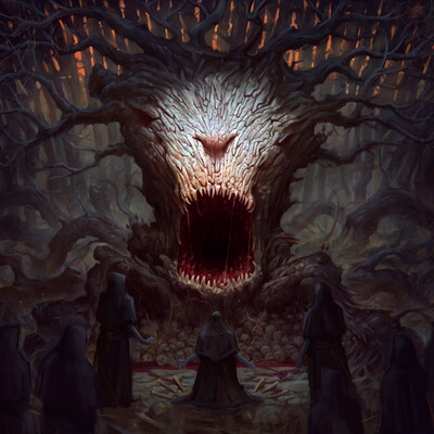 Tree with a giant mouth