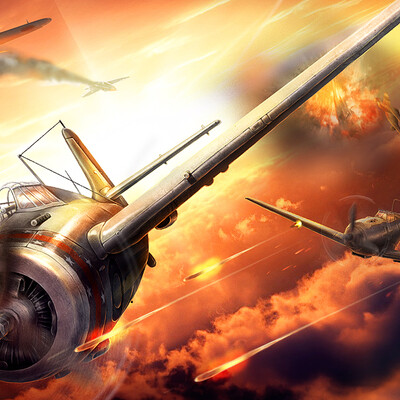 battle of airplanes