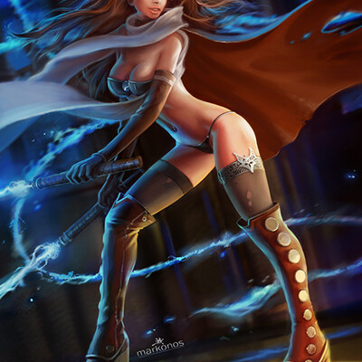 the girl with whips