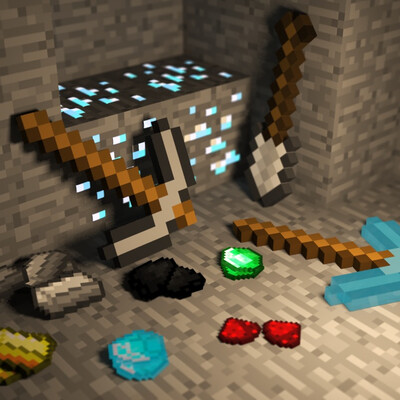 Minecraft art."Mine"