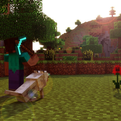 Art on the game Munecraft. "The Sunset"