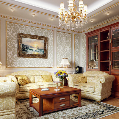 Living room & kitchen