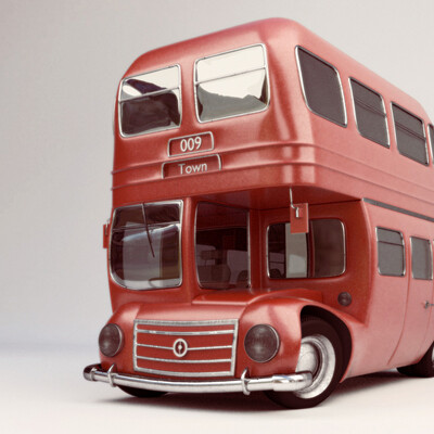 Cartoon English Bus