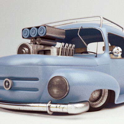 Cartoon Hot Rod