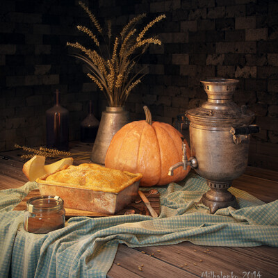Still life with pumpkin