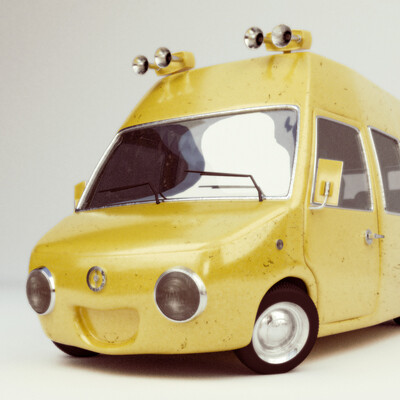 Cartoon route taxi