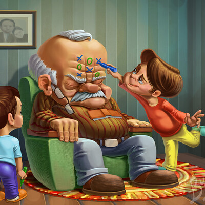 Grandpa sleeps