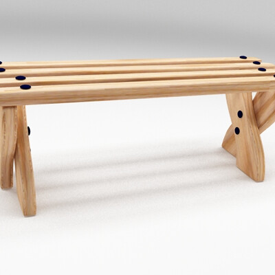 wooden bench