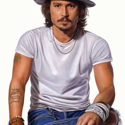Portrait of Johnny Depp