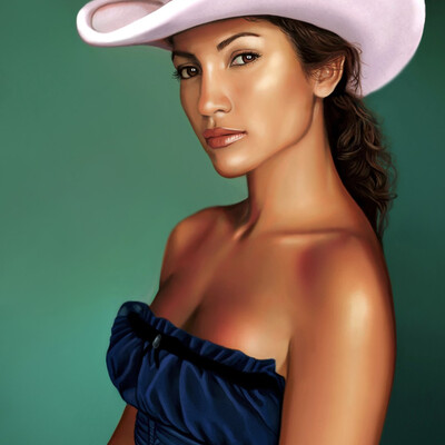 Portrait of Jennifer Lopez