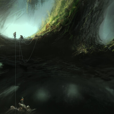 Under Giant Roots