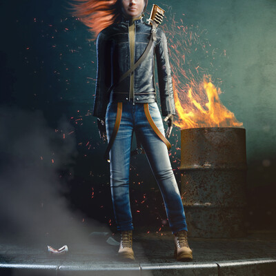 girl with gun