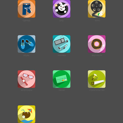 "Flat" Icons