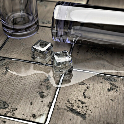 Cups and ice