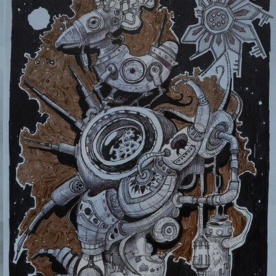 "Alien mechanical dog"