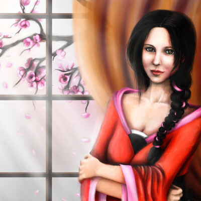 The girl at the window