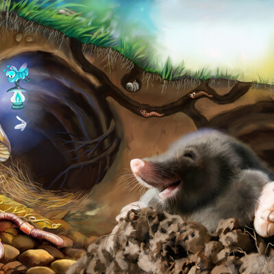 Mole underground