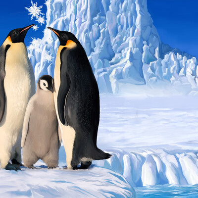 family of penguins