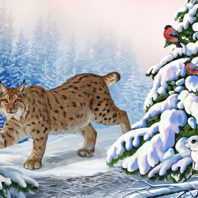 Lynx on the prowl