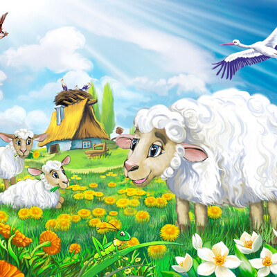 We cute lamb ...