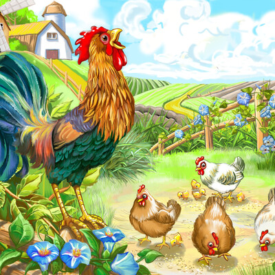 Rooster and Team