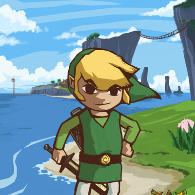 Zelda - Drawing Link