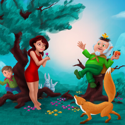 Meeting in the woods