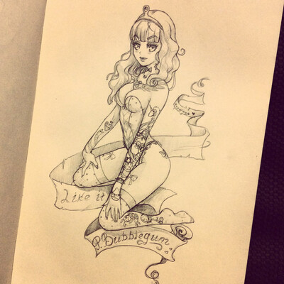 Pin-up princess Bubblegum