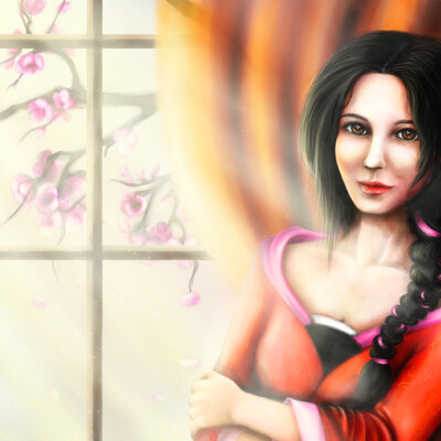 The girl at the window