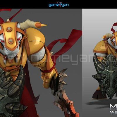 3D Warrior Character Animation