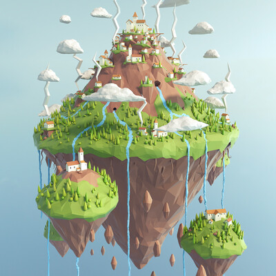 Flying island