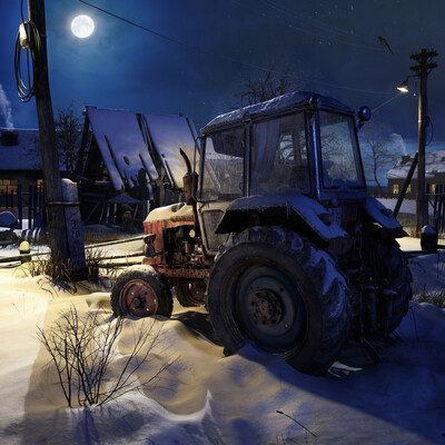 Old tractor