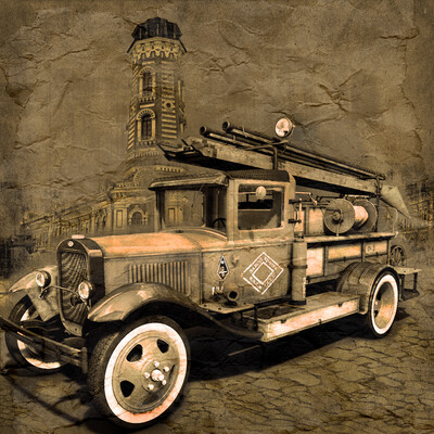 Old fire truck