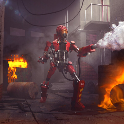 Robot AC-54 in action