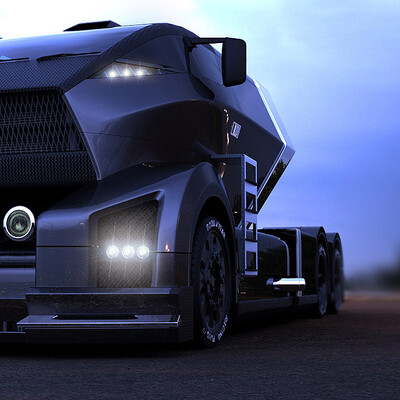 Blue hawk truck