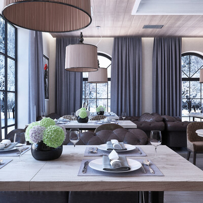Cafe design in Saint-Petersburg