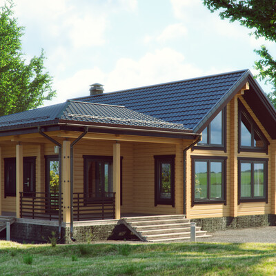 Glulam house