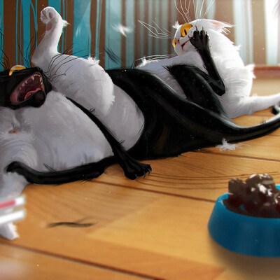 Clash of furry titans