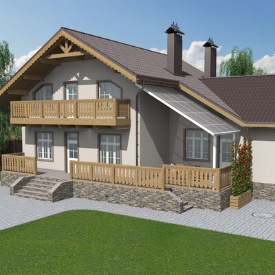 The project of a country house