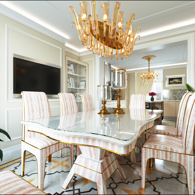 kitchen - dining room in a private house