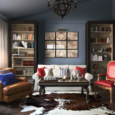 Living room in english style