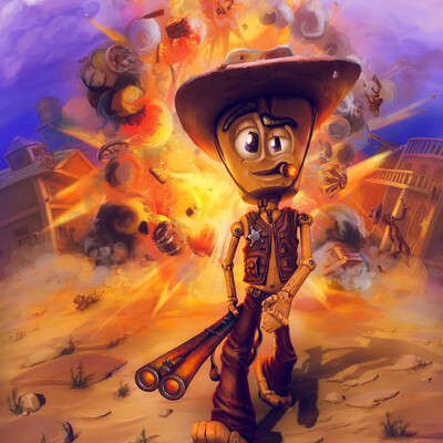 Wooden sheriff