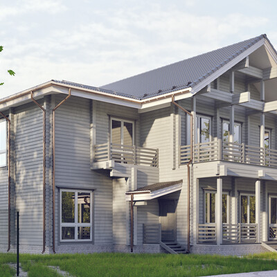 Glulam house