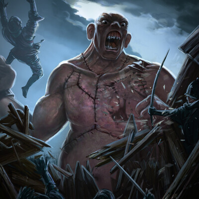 Monster sewn from the flesh