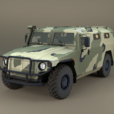 Visualisation of GAZ-2330 (Tiger)