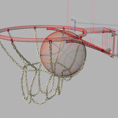 The ball is in the basket