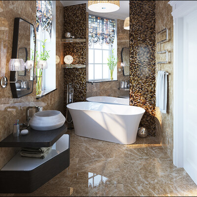 Bathroom in a private house